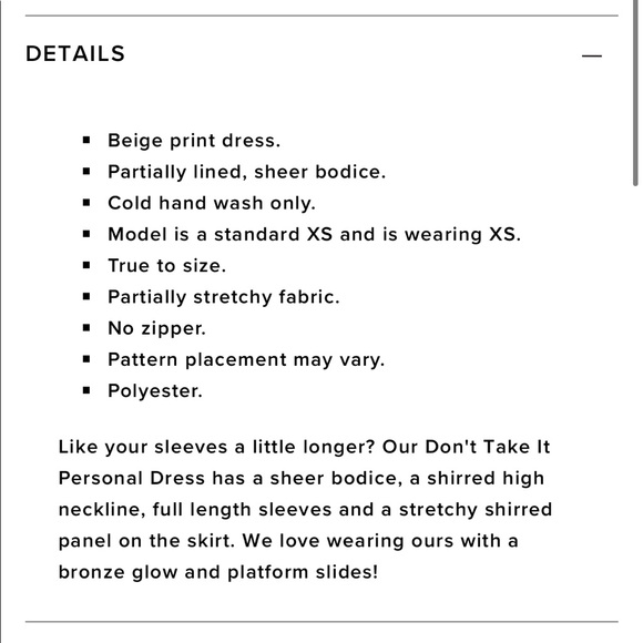 HELLO MOLLY Don’t Take It Personal Beige Dress - Picture 8 of 16